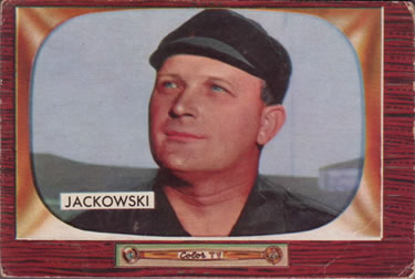 1955 Bowman #284 Bill Jackowski Front