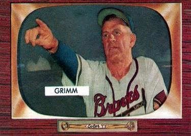 1955 Bowman #298 Charlie Grimm Front