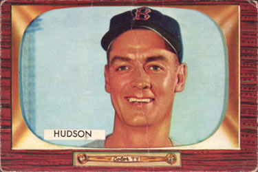 1955 Bowman #318 Sid Hudson Front