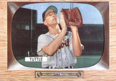 1955 Bowman #35 Bill Tuttle Front
