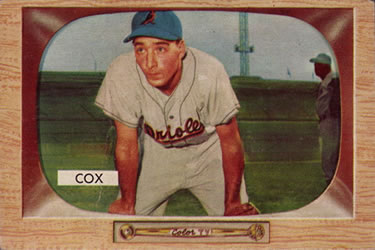 1955 Bowman #56 Billy Cox Front