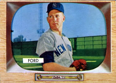 1955 Bowman #59 Whitey Ford Front