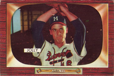 1955 Bowman #71 Dave Jolly Front