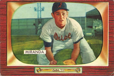 1955 Bowman #79 Willy Miranda Front