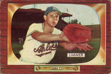 1955 Bowman #80 Lou Limmer Front