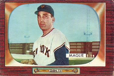 1955 Bowman #95 Sal Maglie Front