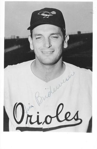 1954-55 Baltimore Orioles Photocards #NNO Jim Brideweser Front
