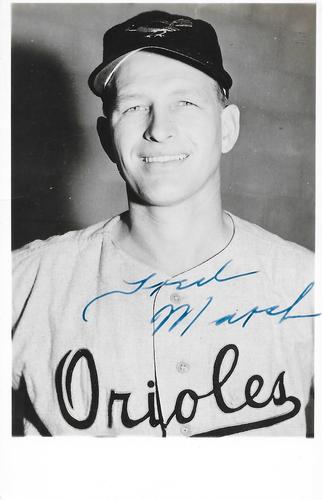 1954-55 Baltimore Orioles Photocards #NNO Fred Marsh Front