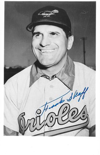1954-55 Baltimore Orioles Photocards #NNO Frank Skaff Front