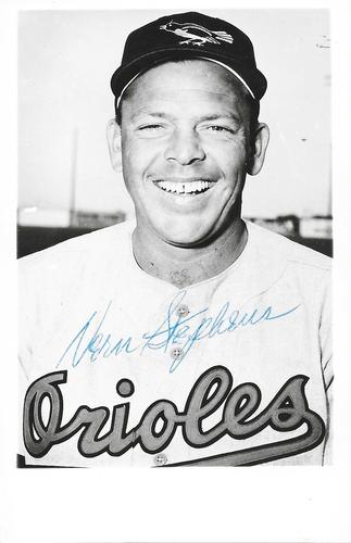 1954-55 Baltimore Orioles Photocards #NNO Vern Stephens Front