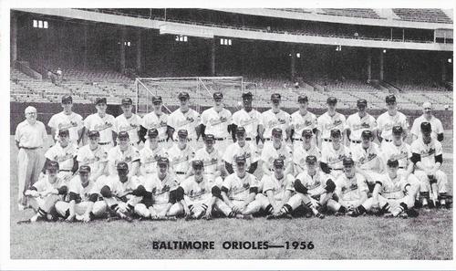 1956 Baltimore Orioles Biography Photocards #NNO 1956 Baltimore Orioles Front