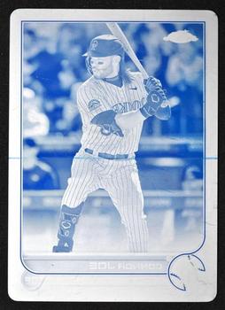 2022 Topps Chrome Update - Printing Plate Cyan #USC33 Connor Joe Front