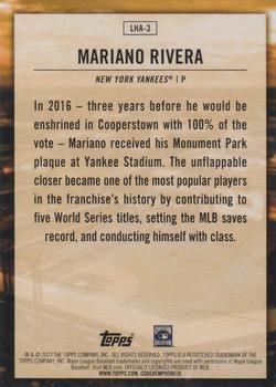 2023 Topps - Legendary Home Field Advantage #LHA-3 Mariano Rivera Back