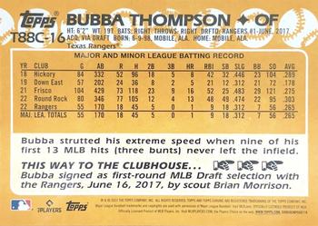 2023 Topps - 1988 Topps Baseball 35th Anniversary Chrome Silver Pack (Series One) #T88C-16 Bubba Thompson Back