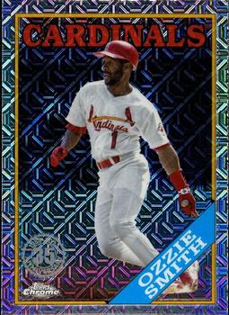 2023 Topps - 1988 Topps Baseball 35th Anniversary Chrome Silver Pack (Series One) #T88C-40 Ozzie Smith Front