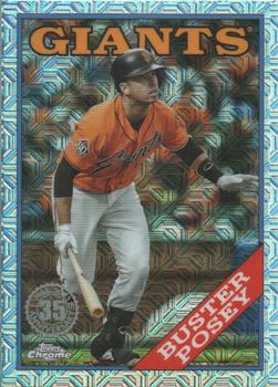2023 Topps - 1988 Topps Baseball 35th Anniversary Chrome Silver Pack (Series One) #T88C-52 Buster Posey Front
