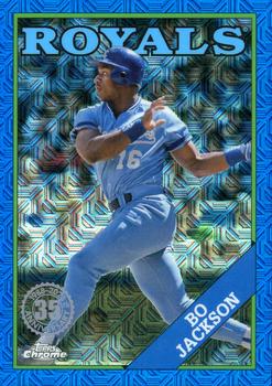 2023 Topps - 1988 Topps Baseball 35th Anniversary Chrome Silver Pack Blue (Series One) #T88C-95 Bo Jackson Front