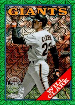 2023 Topps - 1988 Topps Baseball 35th Anniversary Chrome Silver Pack Green (Series One) #T88C-35 Will Clark Front