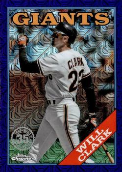 2023 Topps - 1988 Topps Baseball 35th Anniversary Chrome Silver Pack Purple (Series One) #T88C-35 Will Clark Front
