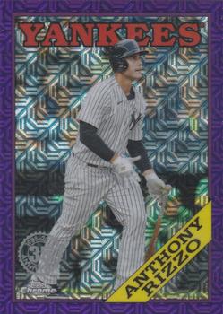 2023 Topps - 1988 Topps Baseball 35th Anniversary Chrome Silver Pack Purple (Series One) #T88C-39 Anthony Rizzo Front
