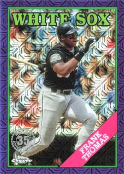 2023 Topps - 1988 Topps Baseball 35th Anniversary Chrome Silver Pack Purple (Series One) #T88C-45 Frank Thomas Front