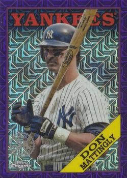 2023 Topps - 1988 Topps Baseball 35th Anniversary Chrome Silver Pack Purple (Series One) #T88C-88 Don Mattingly Front
