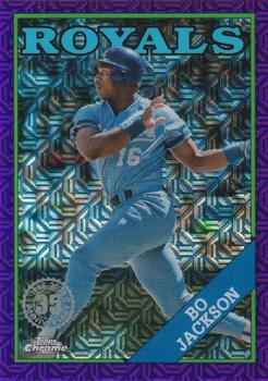 2023 Topps - 1988 Topps Baseball 35th Anniversary Chrome Silver Pack Purple (Series One) #T88C-95 Bo Jackson Front