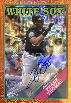 2023 Topps - 1988 Topps Baseball 35th Anniversary Chrome Silver Pack Autographs Orange (Series One) #T88C-45 Frank Thomas Front