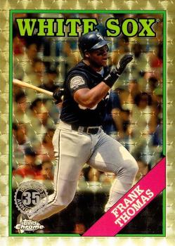 2023 Topps - 1988 Topps Baseball 35th Anniversary Chrome Silver Pack SuperFractor (Series One) #T88C-45 Frank Thomas Front
