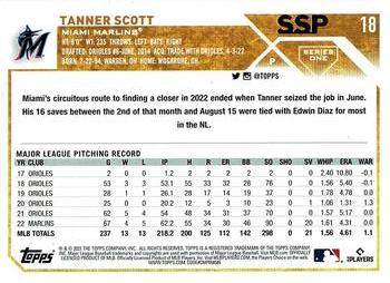 2023 Topps - Golden Mirror Image Variation SSP #18 Tanner Scott Back