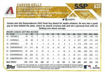 2023 Topps - Golden Mirror Image Variation SSP #633 Carson Kelly Back