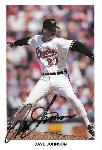 1993 Baltimore Orioles Photocards #NNO Dave Johnson Front