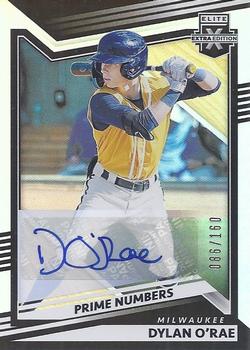 2022 Panini Elite Extra Edition - Prime Numbers Signatures A #102 Dylan O'Rae Front
