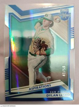 2022 Panini Elite Extra Edition - Aspirations Die Cut #15 Dylan Lesko Front