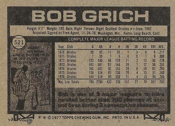 1987 California Angels Bobby Grich Night #521 Bobby Grich Back