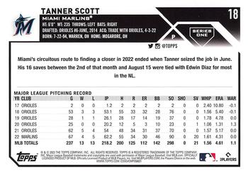 2023 Topps 1st Edition #18 Tanner Scott Back