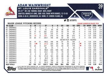 2023 Topps 1st Edition #39 Adam Wainwright Back