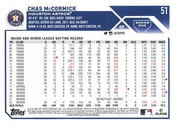 2023 Topps 1st Edition #51 Chas McCormick Back
