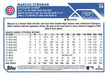 2023 Topps 1st Edition #54 Marcus Stroman Back