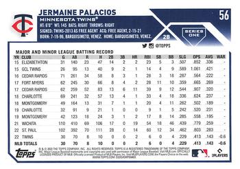 2023 Topps 1st Edition #56 Jermaine Palacios Back