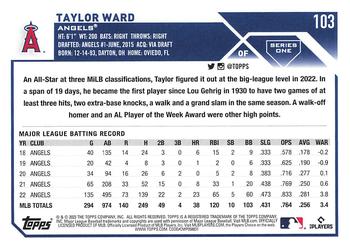 2023 Topps 1st Edition #103 Taylor Ward Back