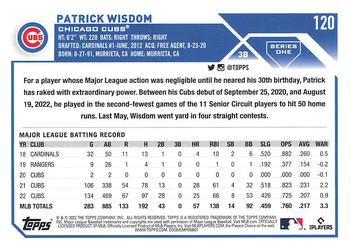 2023 Topps 1st Edition #120 Patrick Wisdom Back
