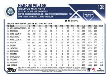 2023 Topps 1st Edition #138 Marcus Wilson Back