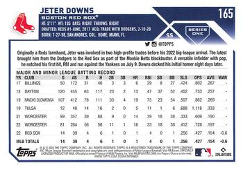 2023 Topps 1st Edition #165 Jeter Downs Back