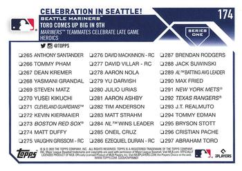 2023 Topps 1st Edition #174 Celebration in Seattle! Back