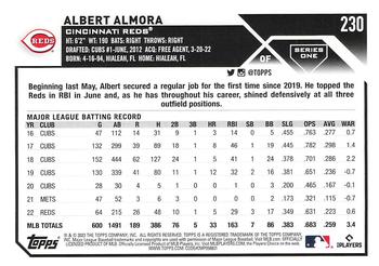 2023 Topps 1st Edition #230 Albert Almora Back