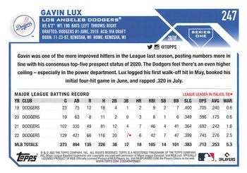 2023 Topps 1st Edition #247 Gavin Lux Back