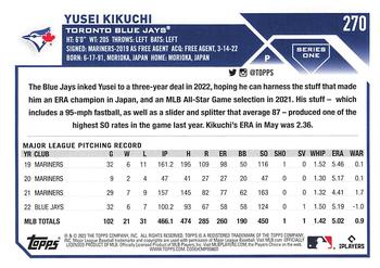2023 Topps 1st Edition #270 Yusei Kikuchi Back