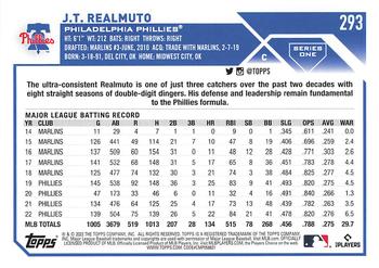 2023 Topps 1st Edition #293 J.T. Realmuto Back