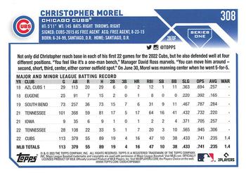 2023 Topps 1st Edition #308 Christopher Morel Back